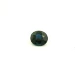0.75 ct Oval Blue Natural Sapphire