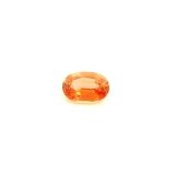 1.00 ct Oval Orange Natural Sapphire