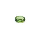 0.59 ct Oval Green Natural Sapphire