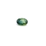 0.54 ct Oval Green Natural Sapphire