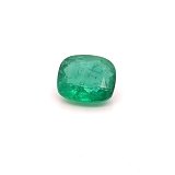 4.13 ct Cushion Green Natural Emerald