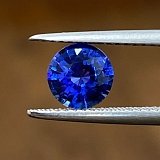 1.28 ct Round Blue Natural Sapphire