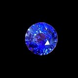 3.25 ct Round Blue Natural Sapphire