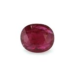 3.96 ct Oval Red Natural Ruby
