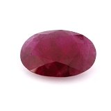 10.42 ct Oval Red Natural Ruby