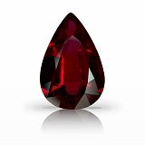1.84 ct Pear Red Natural Ruby