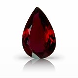 1.66 ct Pear Red Natural Ruby