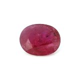 7.69 ct Oval Red Natural Ruby