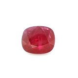 6.02 ct Cushion Red Natural Ruby