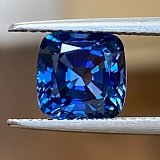 3.15 ct Cushion Blue Natural Sapphire