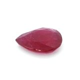 7.37 ct Pear Red Natural Ruby
