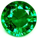 1.27 ct Round Green Natural Emerald