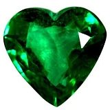 1.98 ct Heart Green Natural Emerald