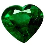 2.12 ct Heart Green Natural Emerald