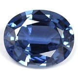 3.08 ct Oval Blue Natural Sapphire