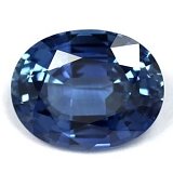 3.20 ct Oval Blue Natural Sapphire