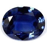 3.80 ct Oval Blue Natural Sapphire