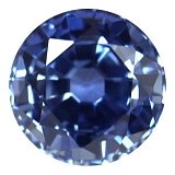2.00 ct Round Blue Natural Sapphire