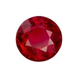 1.99 ct Round Red Natural Ruby
