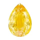 5.50 ct Pear Yellow Natural Sapphire