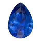 3.49 ct Pear Blue Natural Sapphire