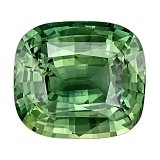5.56 ct Cushion Green Natural Sapphire