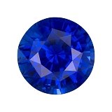 3.50 ct Round Blue Natural Sapphire