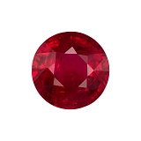 1.54 ct Round Red Natural Ruby
