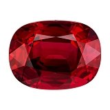 5.03 ct Cushion Red Natural Ruby