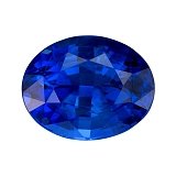 3.50 ct Oval Blue Natural Sapphire
