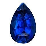 5.00 ct Pear Blue Natural Sapphire