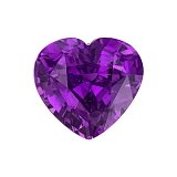 2.01 ct Heart Purple Natural Sapphire