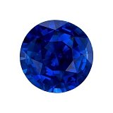 3.08 ct Round Blue Natural Sapphire