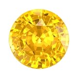 5.56 ct Round Yellow Natural Sapphire