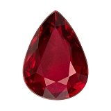 3.02 ct Pear Red Natural Ruby