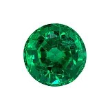 1.27 ct Round Green Natural Emerald