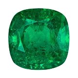 4.66 ct Cushion Green Natural Emerald