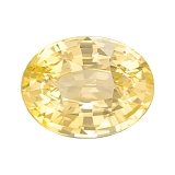 3.42 ct Oval Yellow Natural Sapphire