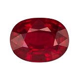 3.12 ct Oval Red Natural Ruby