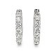 Huggie Claw Set Earrings with Round Natural Diamonds 0.74ct Total Weight