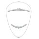 LG.18WG Graduating Tennis Necklace 3cts