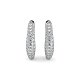 Earring Huggies with Natural Diamonds 0.20cts Total Weight