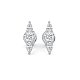 Trilogy Claw Set Earrings with Lab-grown Diamonds