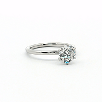 Engagement Ring with LG Diamond 1.23cts Total Weight