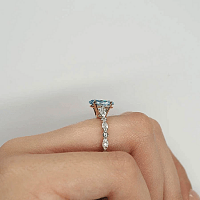 Cathedral Marqui Ring with Lab Grown Diamond 1.55ct