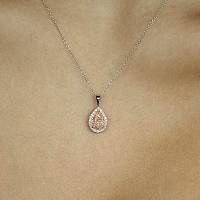 Angeli Halo Pendant with Lab Grown Diamond 1.57cts