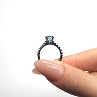 Cara Mid Ring with Lab Grown Diamond 2.01ct
