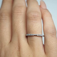 Set Wedding Ring with Diamond 0.19ct