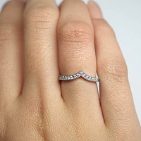 Wedding Ring with Diamond 0.17ct