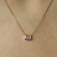 Necklace with Lab Grown Diamond 1.01cts
